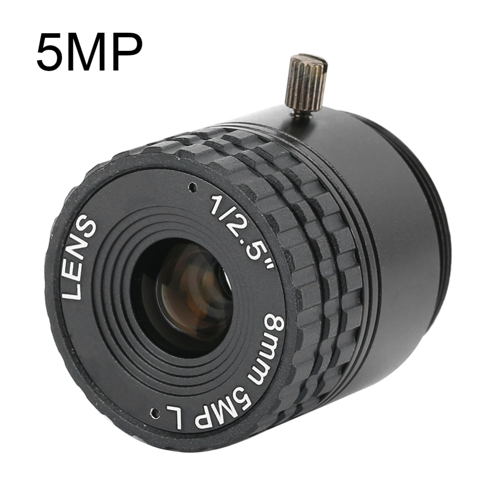 8mm Focal Length Camera Lens 5MP High Definition Field Angle CCTV Surveillance