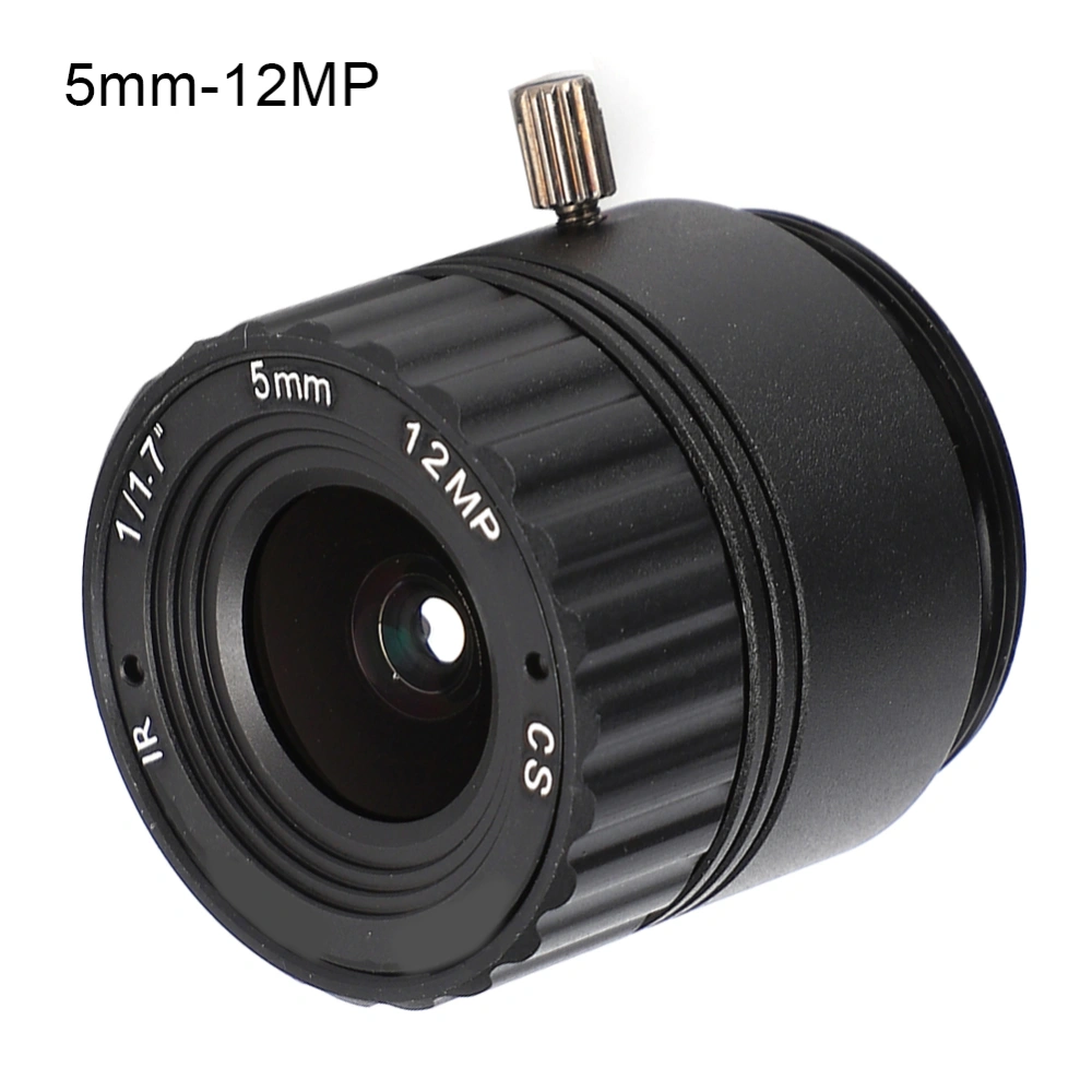 5mm 12MP HD F1.2 1/1.7 CS Mount Fixed CCTV Camera Lens