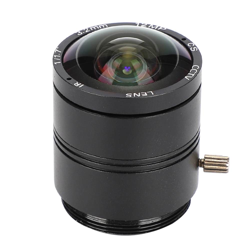 Professional 3.2mm Focal Length Camera Lens 12MP CS Mount Security Surveillance