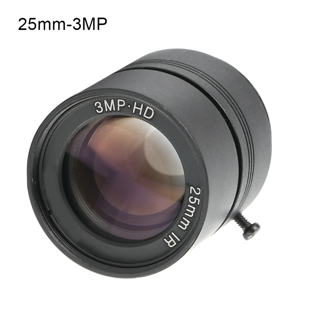 3MP 25mm Fixed Focal Length CCTV HD Lens for Surveillance Security Camera