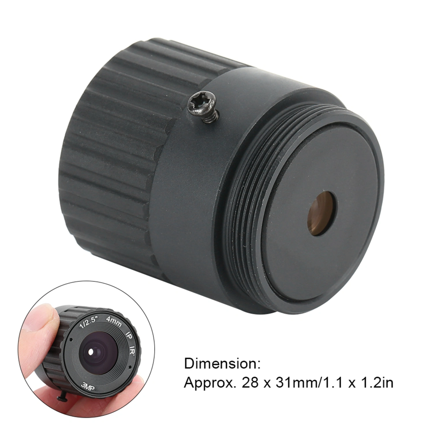 4mm Focal Length Camera Lens 3MP High Definition CCTV Surveillance Wide Field Angle