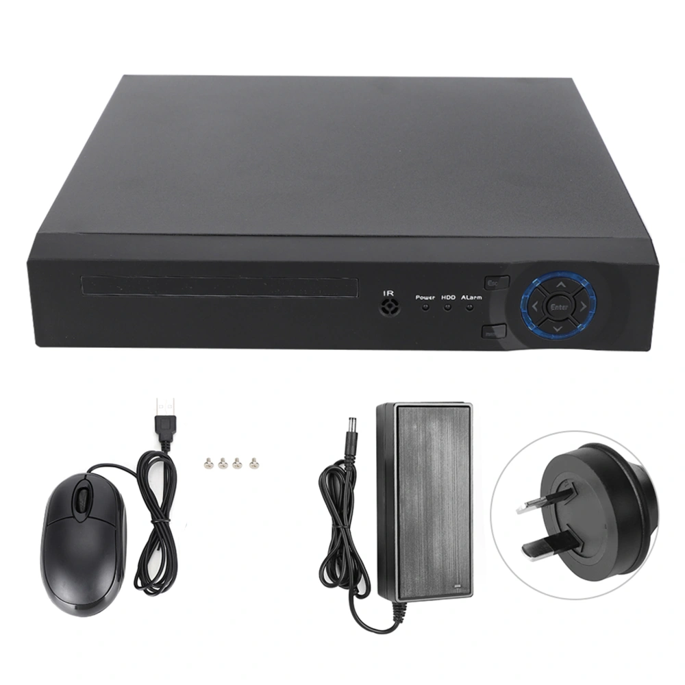 8CH 1080P HD POE NVR H.265 Net Harddisk Video Recorder for ONVIF 100-240V(AU Plug )