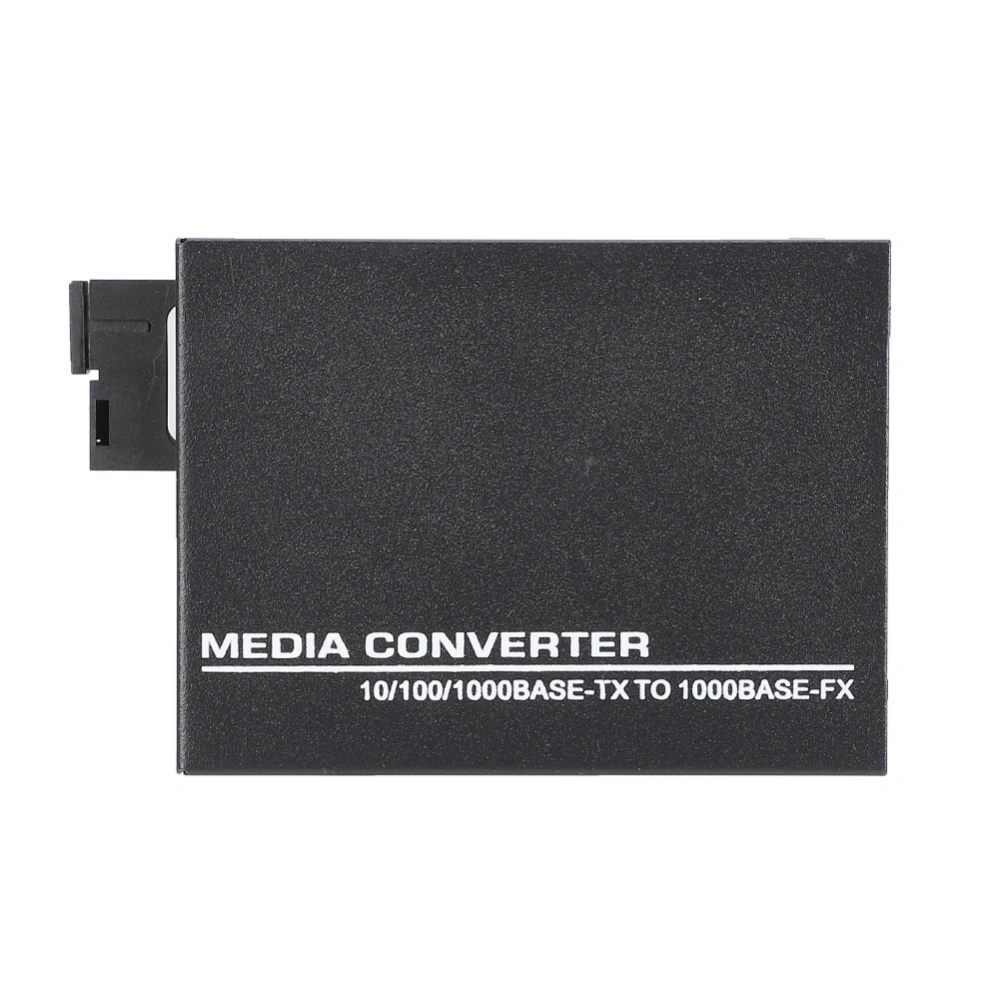 1000Mbps Ethernet Fiber Optic Media Transceiver Single Mode Converter 100-240VUK