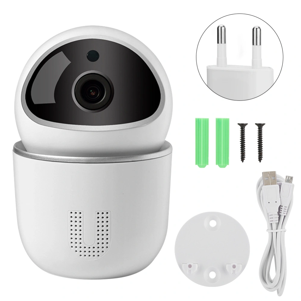 WiFi Wireless 1080P HD Camera Night Vision 2-Way Intercom Cam Home Security Monitor Work with Tuya 100-240VEU Plug