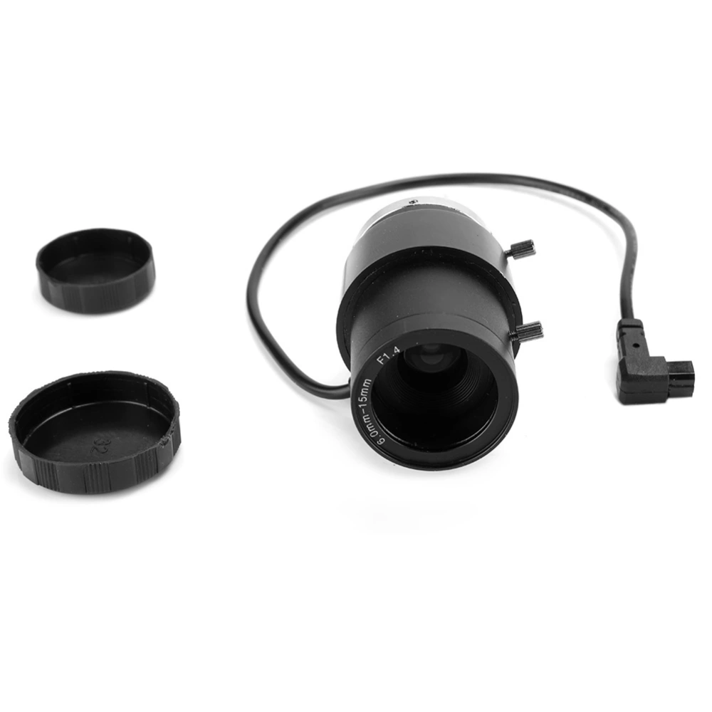 720P 6-15mm Focal Length CCTV HD Auto Aperture Zoom Lens CS Mount for Surveillance Security Camera