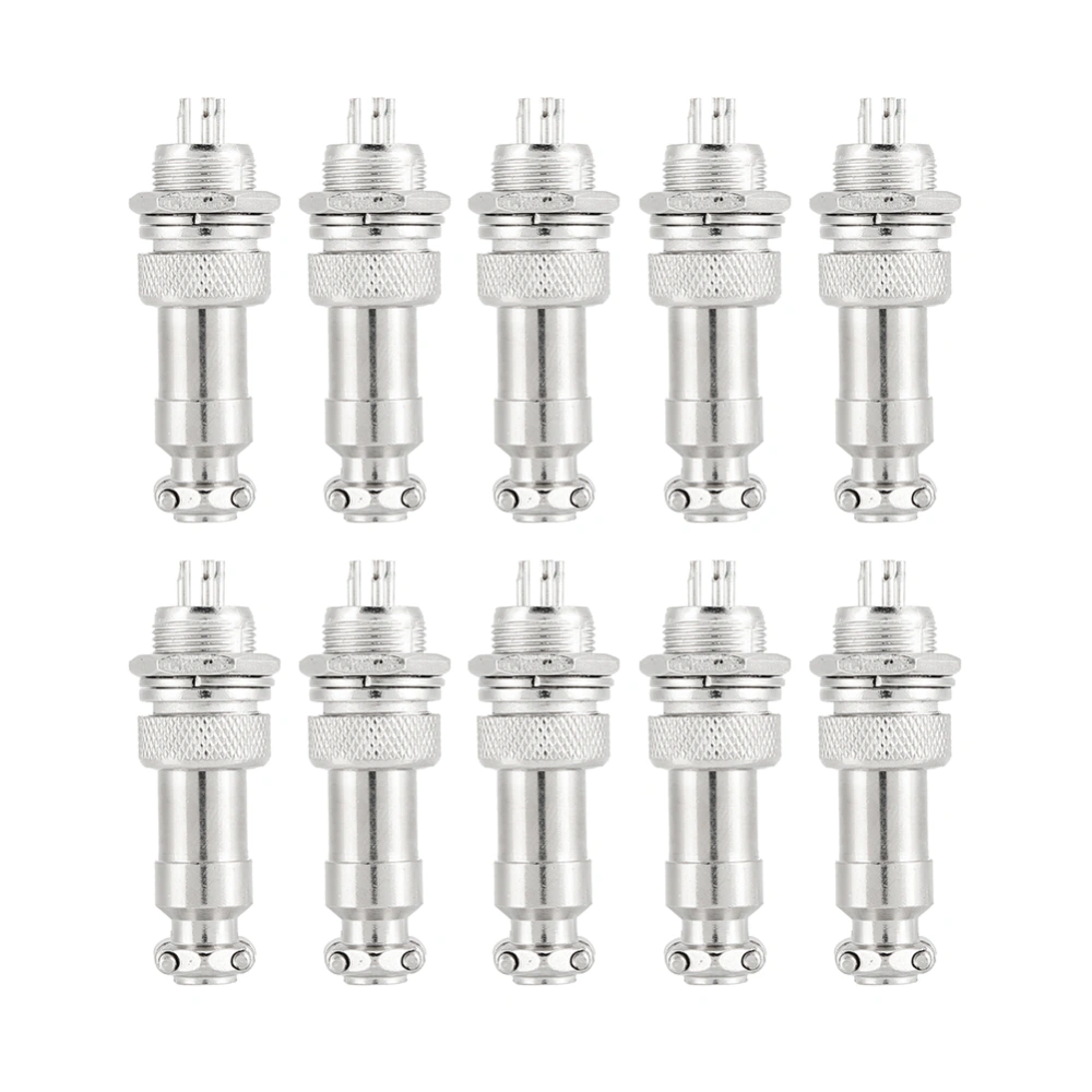 10pcs 3 Pin Aviation Plug M12 Socket Connector for Instrumentation Computer Navigation