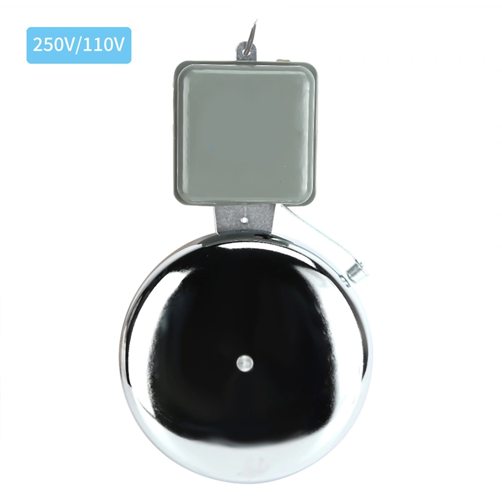 250mm 10in Electric Ring Time Bell Signal Alarm Stainless Steel for School Factory Agencies220V