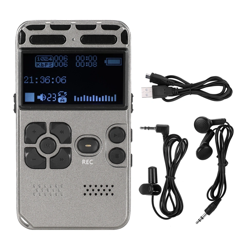 3.7V 8G 2.0in Color LCD Digital Voice Recorder Stereo Surround MP3 Player for Lecture Interview