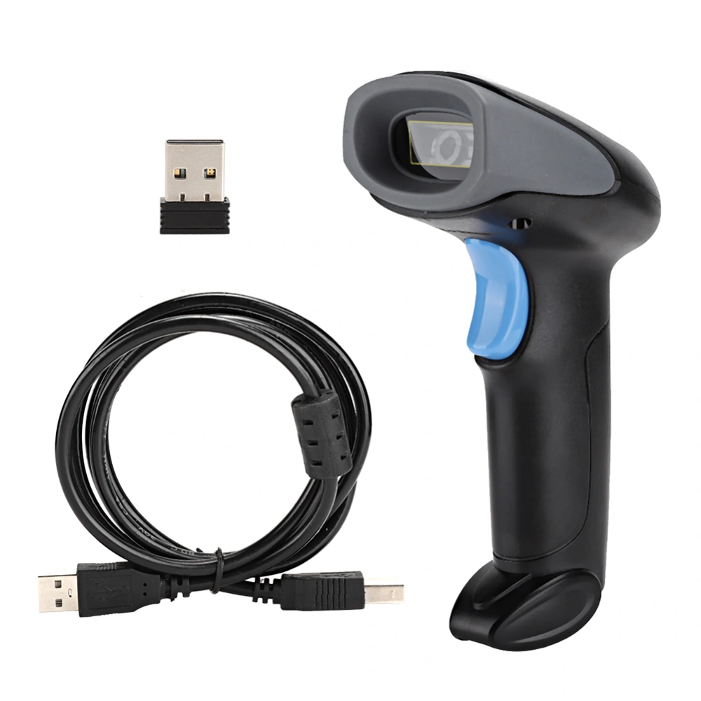 5VDC 100m/328.08ft Wireless Laser Barcode Scanner with USB Connector for Warehouse Express Commodity