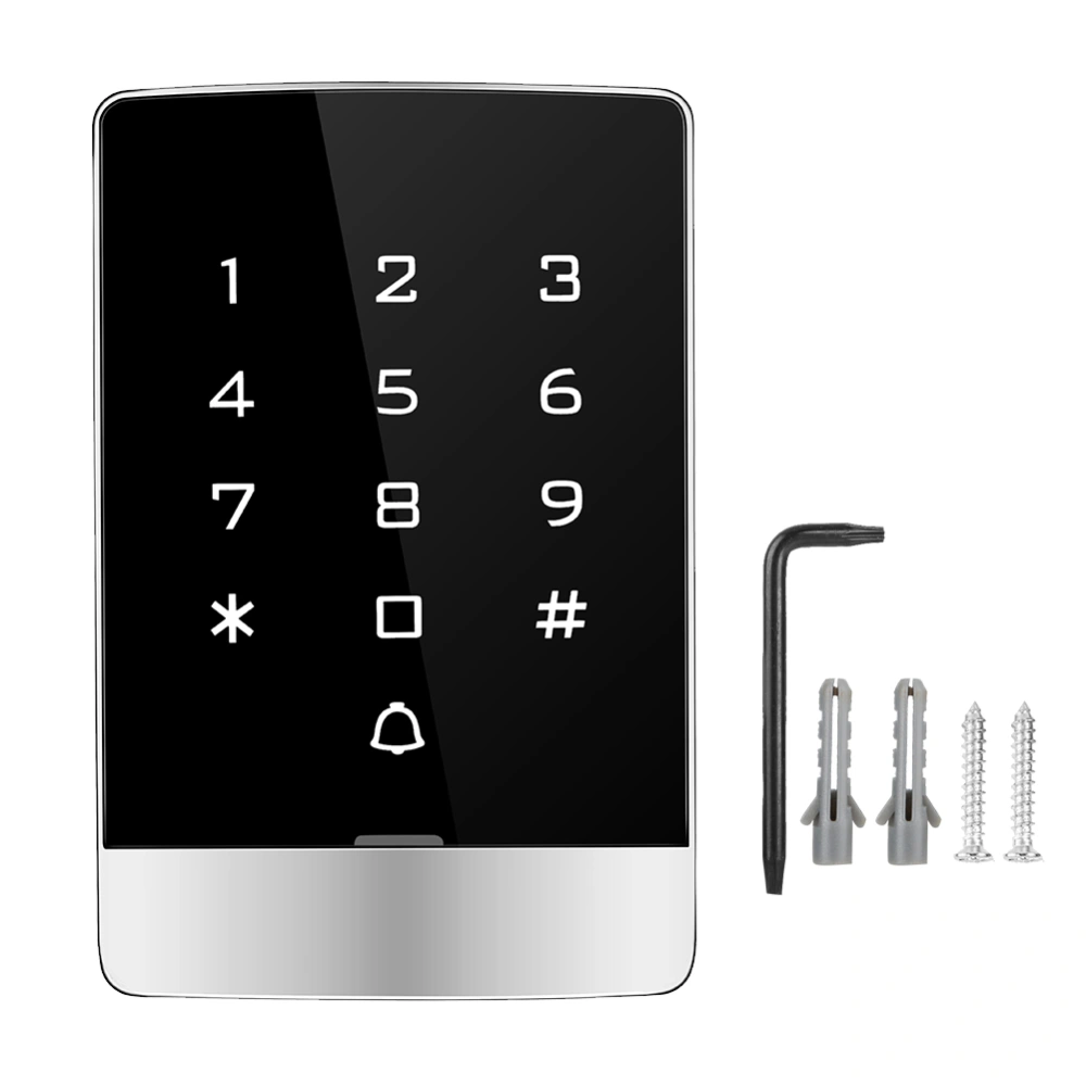 T9-W Touch Button Waterproof Metal Card Office Door Access Control Machine SystemIC