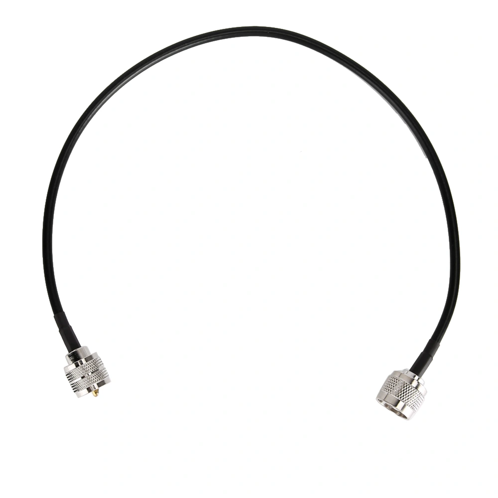 19.7in Coaxial Antenna Adapter Cable N Male to UHF PL259 Male 50 Ohm Low Loss