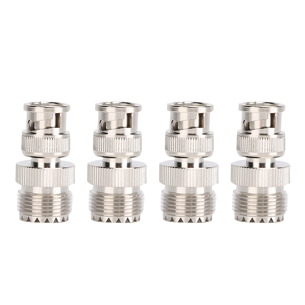 4pcs BNC Male to UHF Female RF Coaxial Cable connector Adapter Connector Converter