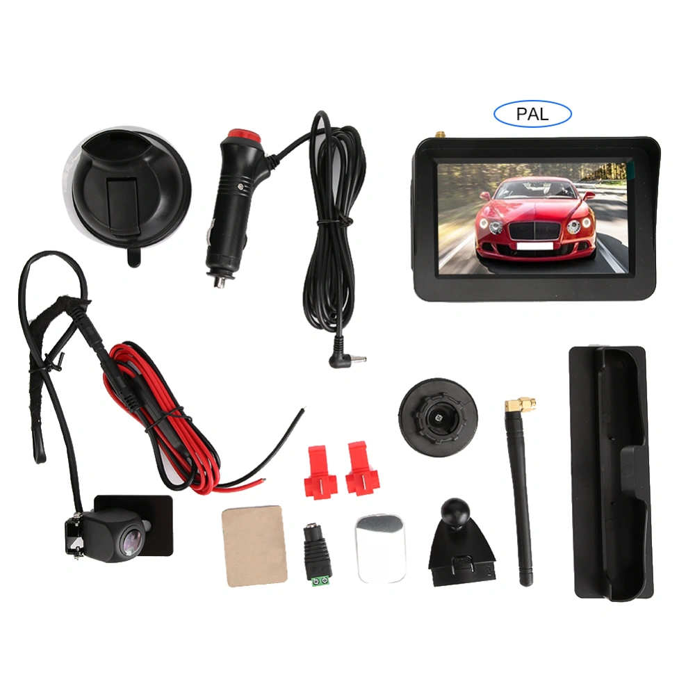 5in 2.4G Wireless Digital Car Monitor HD Backup Rear View Camera for Car Truck SUVPAL System