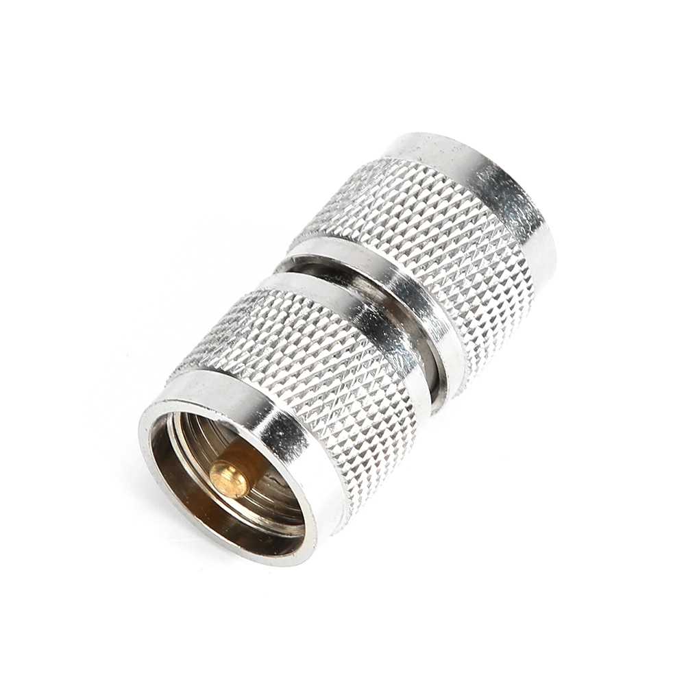 2Pcs PL259 UHF Male to Male Plug Connector RF Coaxial Coax Adapter