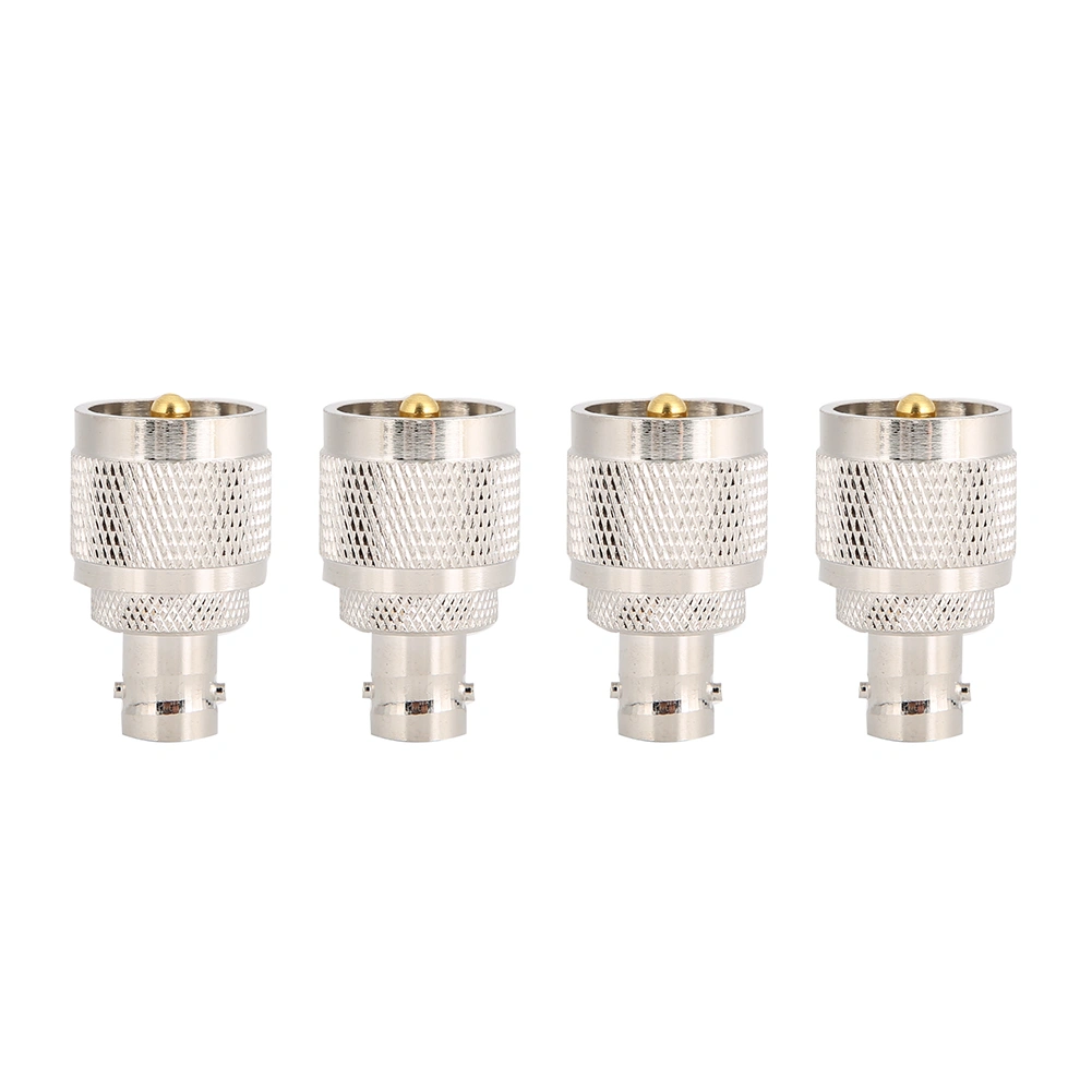 4Pcs BNC Female to SO239 Male Adapter RF Coaxial Coax Connector
