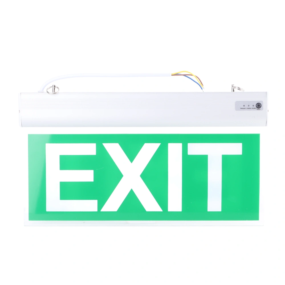 110‑220V Acrylic 3W 12 LEDs Emergency Exit Sign Light Safety Indicator Lamp