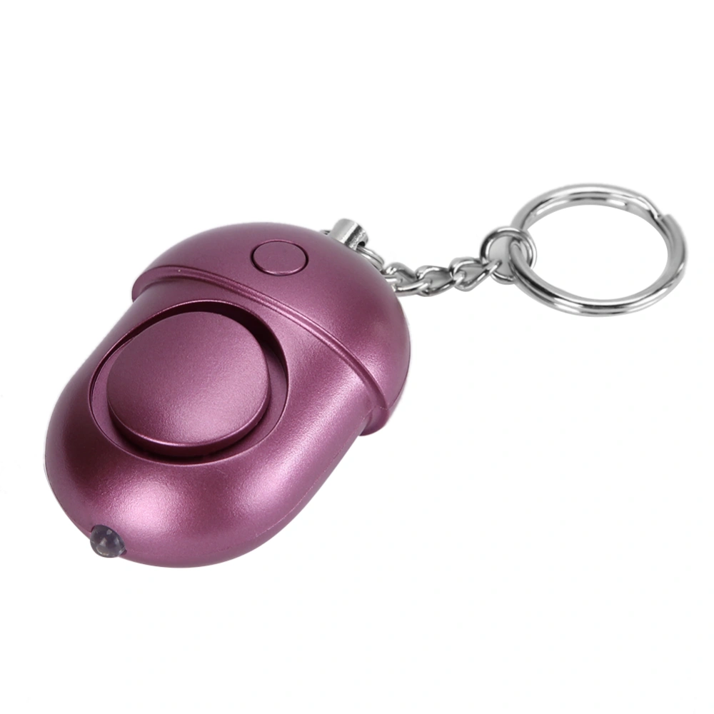 Keychain 130dB Personal Alarm Emergency Self Defense Safety Alarm with Flashing LightPurple