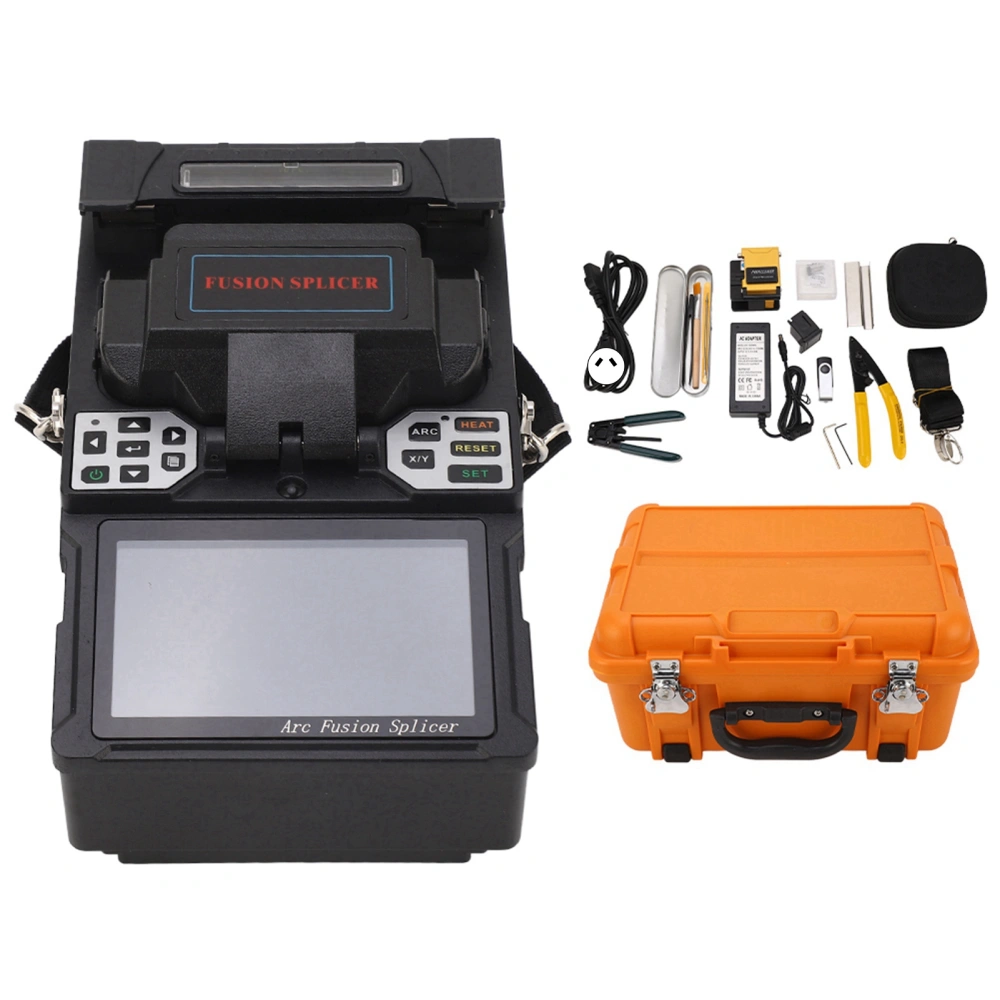 X-600 Fiber Optic Welding Splicing Machine Optical Fiber Fusing Splicer 110-240VAU Plug