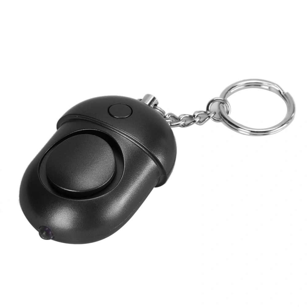 Keychain 130dB Personal Alarm Emergency Self Defense Safety Alarm with Flashing LightBlack