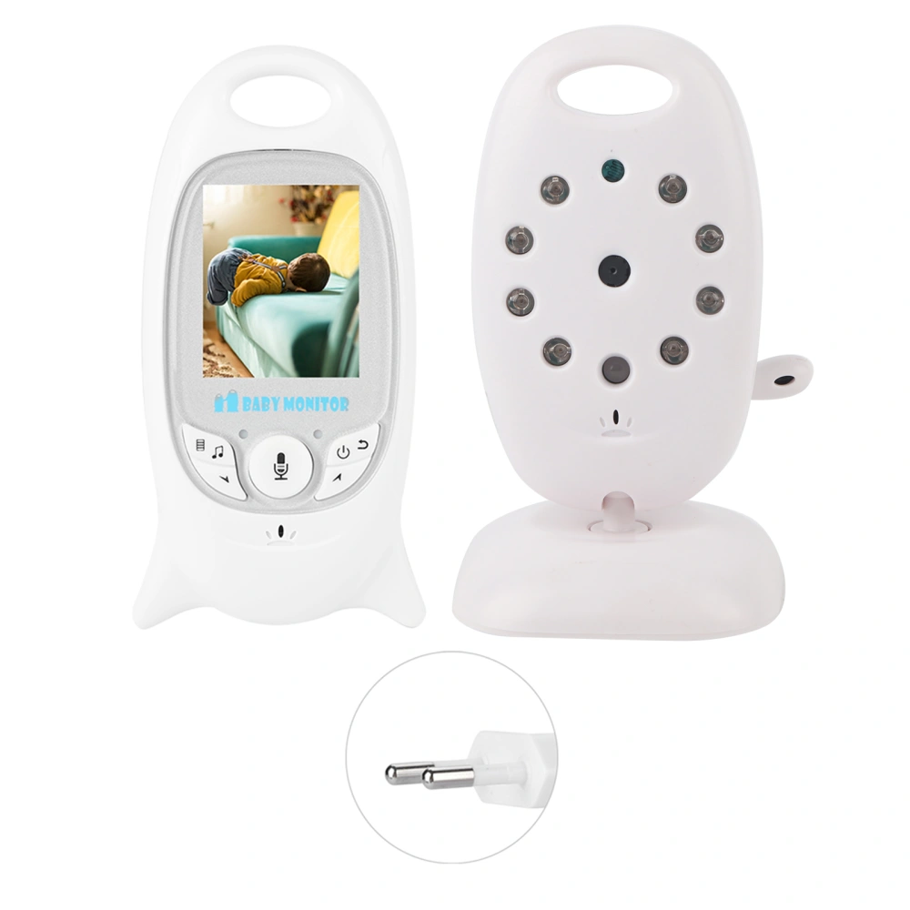 2.4G 2in LCD Baby Monitor Camera Night Vision 2-Way Intercom Security 110-240VEU