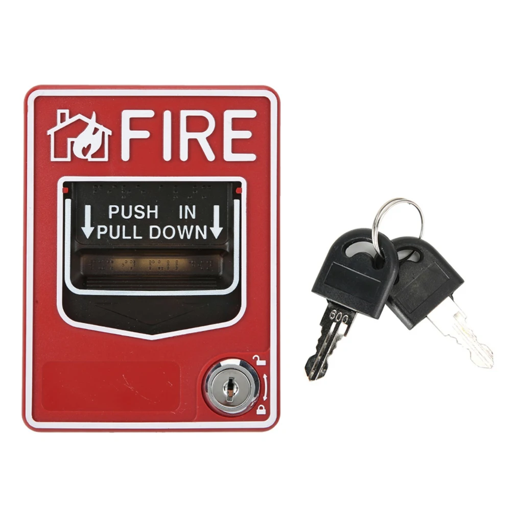 9-28VDC Manual Multiple Wire System Safety Fire Pull Station Alarm Button Call Point Safety