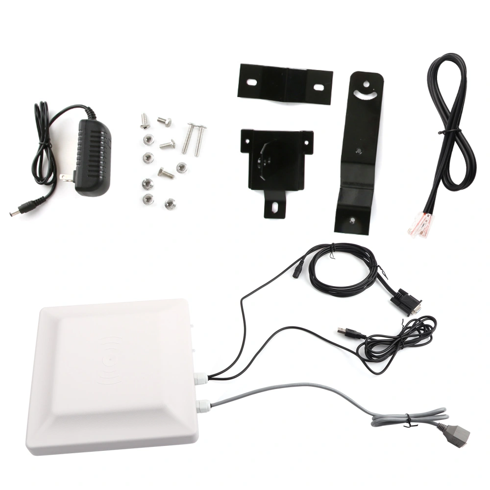 UHF Passive Electronic Tag RFID Parking Lot Remote Access Control Reader Head 110-240V5m Networked US