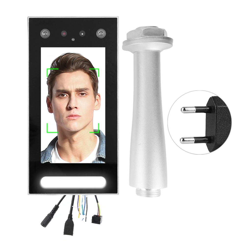 7in TFT 1080P/720P Dual HD Camera Smart Face Recognition Door Access Control 110-240VEU Plug