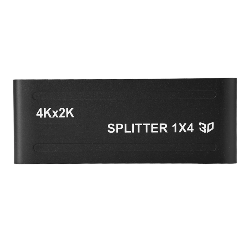 100-240V 4K HDMI Standard Metal 1080P 60Hz 3D Video Switcher Splitter(1 in 4 Out US Plug)