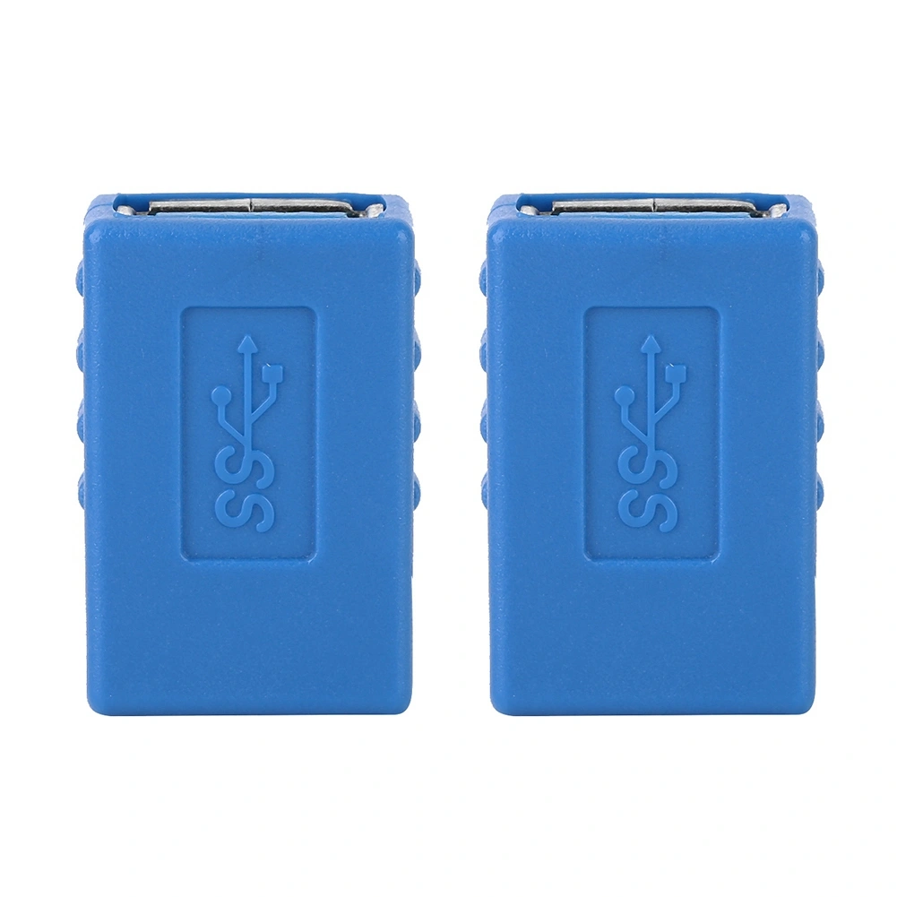 PVC USB 3.0 Right Angle Type A Male to Female High Speed Transmission Converter Adapter Blue