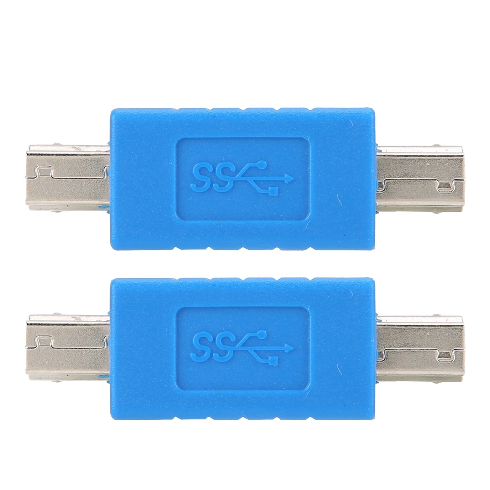 USB3.0 Type B Male to 3.0 Type B Male Blue Superspeed Data Transmission Adapter Converter