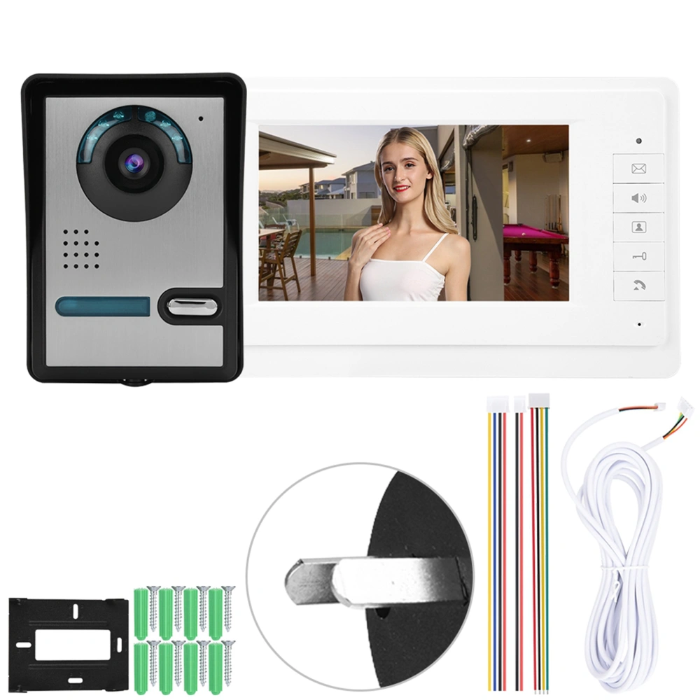 7inch LCD Video Door Phone Doorbell Intercom Camera Monitor Home Security System 110-240V (AU)