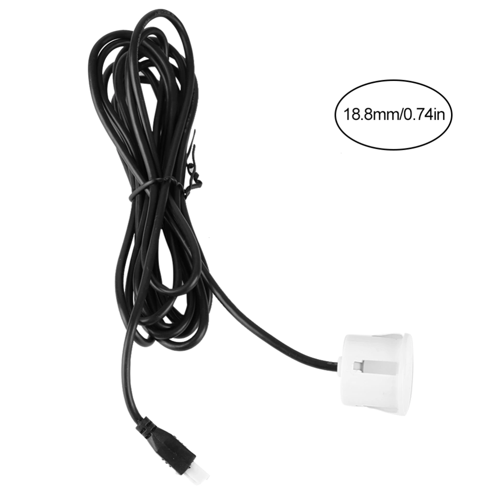 18.8mm Universal 12V 5W Car Parking Reversing Sensors Radar Probe Auto Accessory(White)