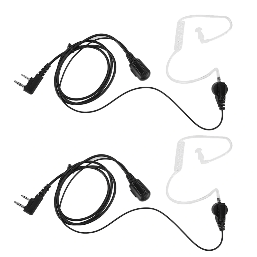 Concealed Acoustic Tube Walkie Talkie Earpiece Headset with indicator light Fit for Kenwood