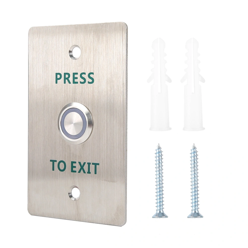 DC12~24V Metal Door Open Release Press to Exit Button Switch LED for Access Control