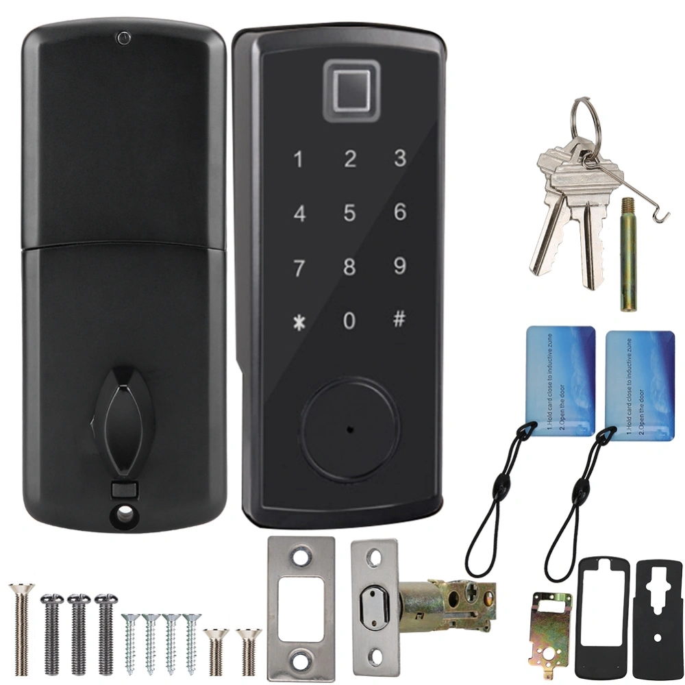 Bluetooth Keypad Card Reader Digital Fingerprint Password Keyboard Smart Electronic Door Lock