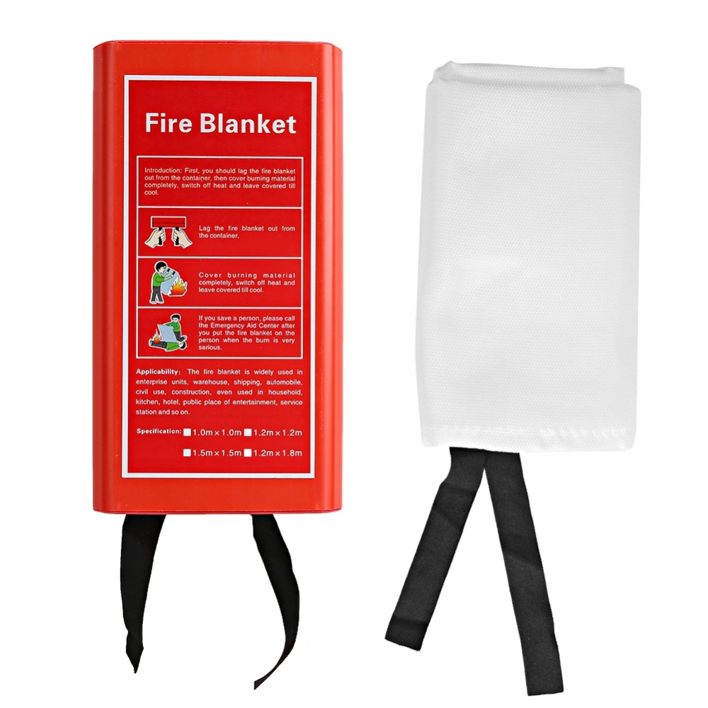 Fire Blanket Emergency Flame Retardent Shelter Safety Cover for Kitchen Fireplace(1.8*1.8m)