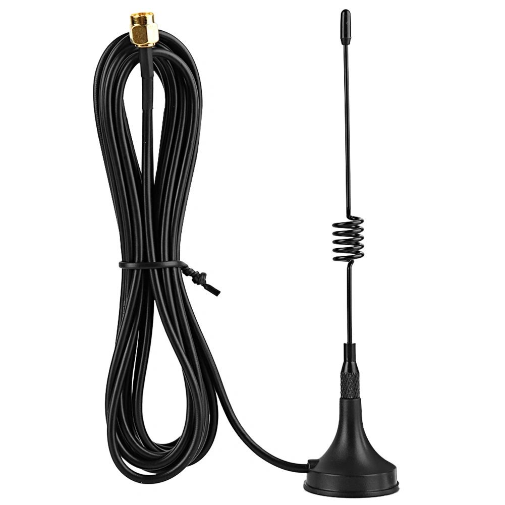 5.0dBi Gain 433MHz Antenna SMA Connector Aerial with Small Suction Cup