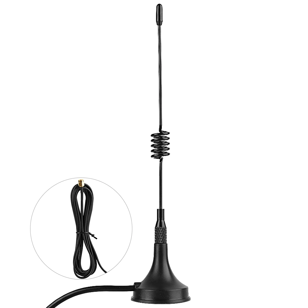 5.0dBi Gain 433MHz Antenna SMA Connector Aerial with Small Suction Cup