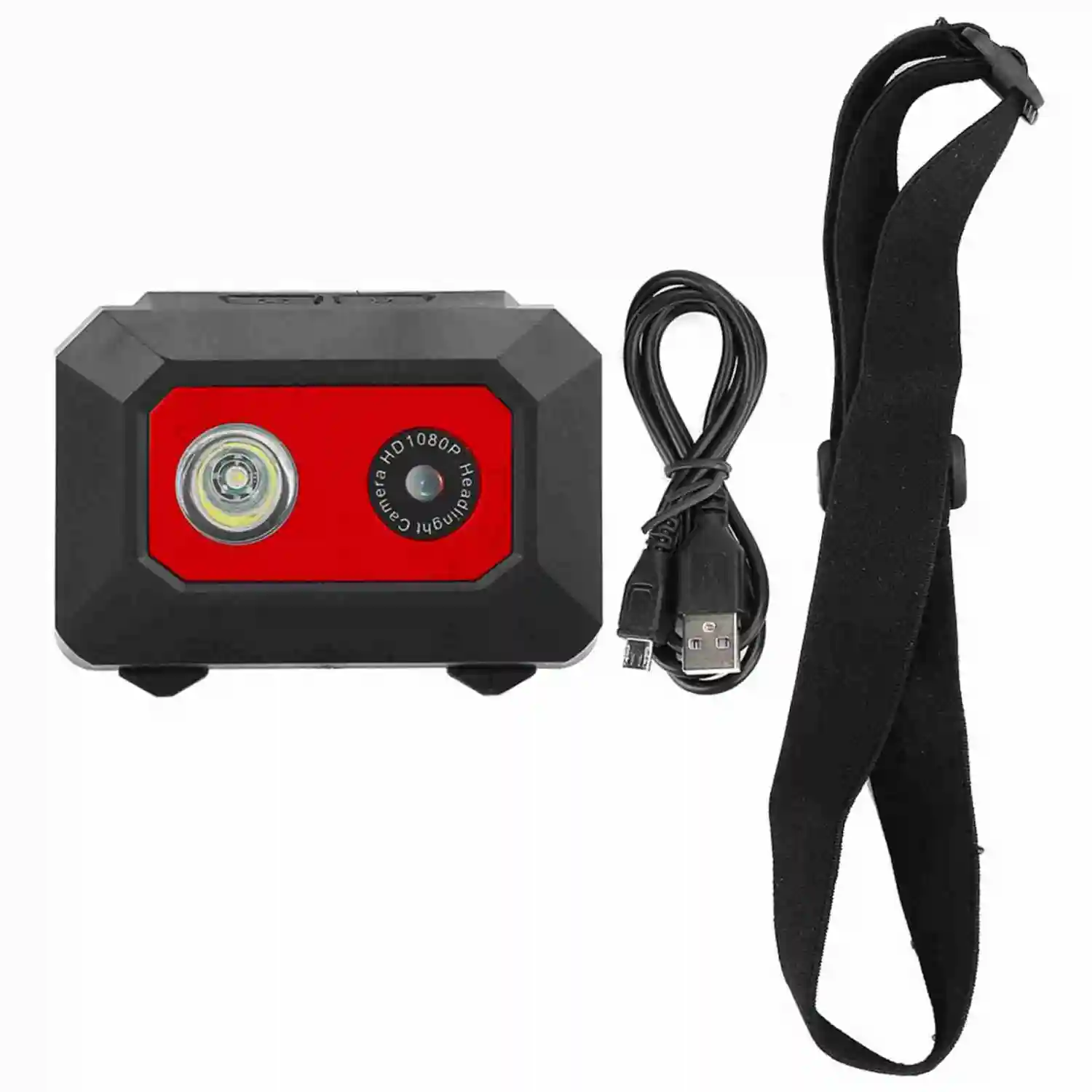 Super HD 1080P DV Sports Camera Head Mounted Action Video Camcorder DVR Recorder (Black Red)