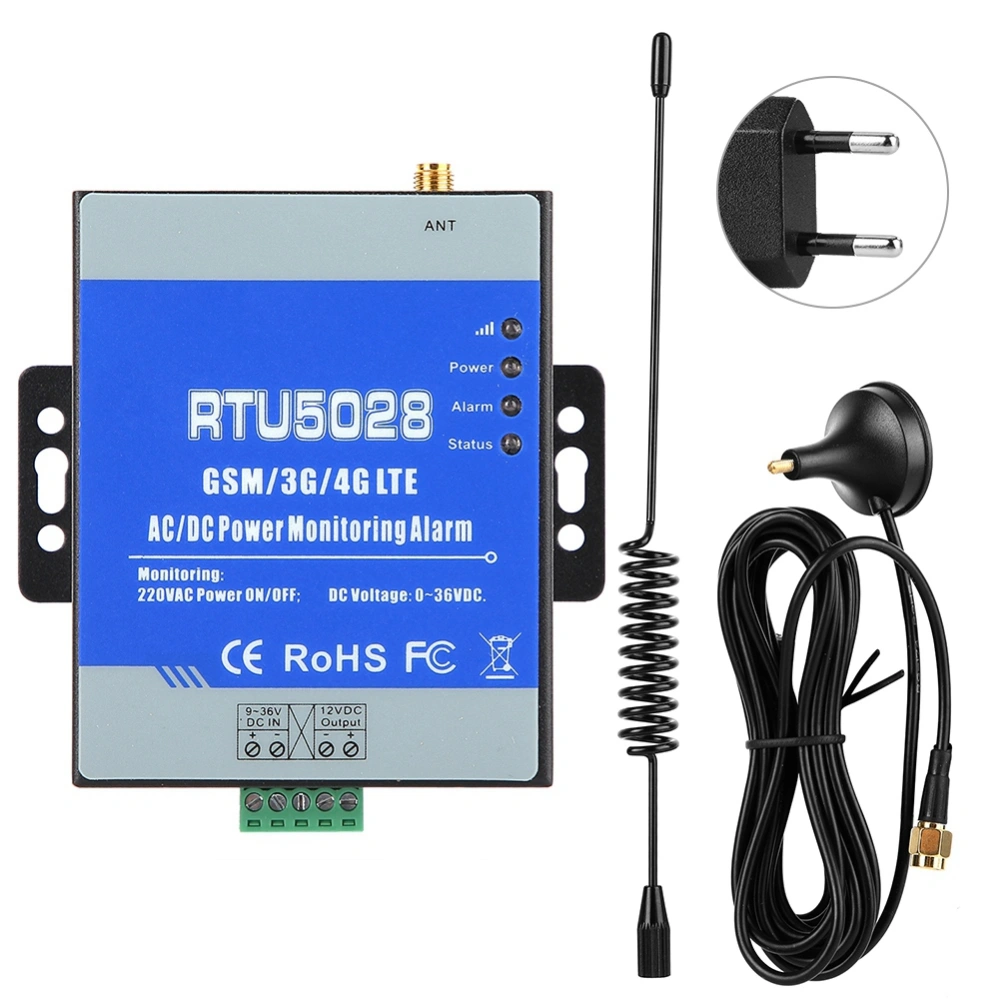 RTU5028 GSM Power Voltage Status Monitoring Power Failure/Recover Alarm Alert (EU 100-240V)