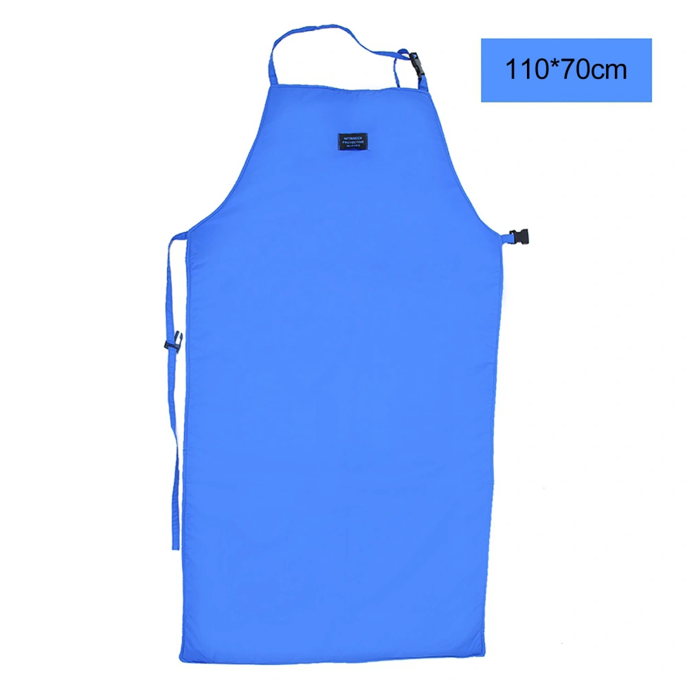 Safety CryO Apron Cryogenic Ultra Low Temperature Apron Nitrogen Protective Blue(110*70cm)