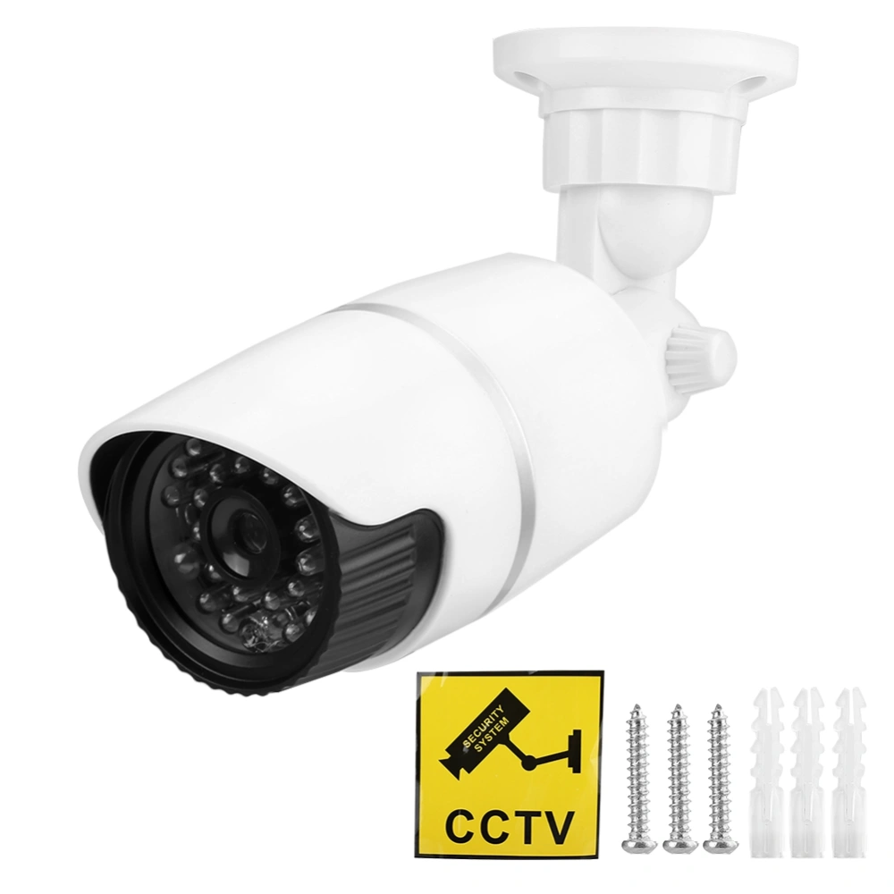 Dummy Fake Security Surveillance Simulation Camera With Flashing Red LED Light For Indoor Outdo