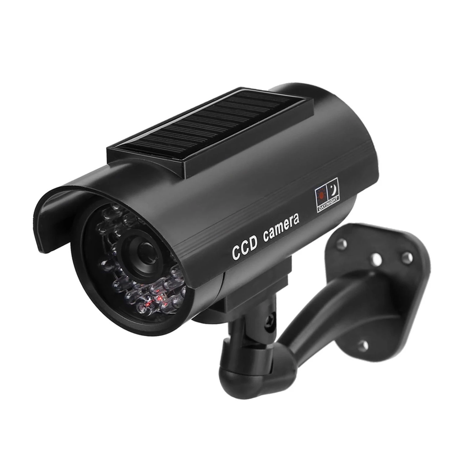 Solar Powered Waterproof Imitation Dummy Security Fake Camera With Flashing LED Light