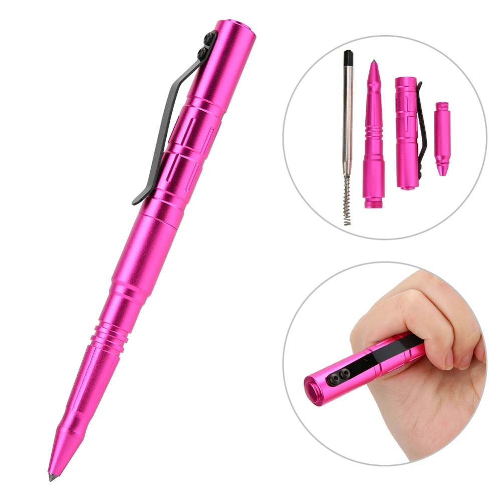 Self Defense Military Pen Tactics Pen Tungsten Steel Survival Defense Tool (Pink)