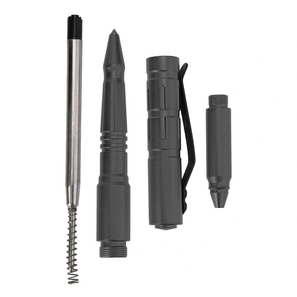Self Defense Military Pen Tactics Pen Tungsten Steel Survival Defense Tool (Black)