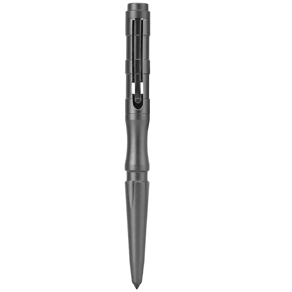 Personal Self Defense Military Pen Tungsten Steel Multifunctional Safety Survival Tool (Gray)