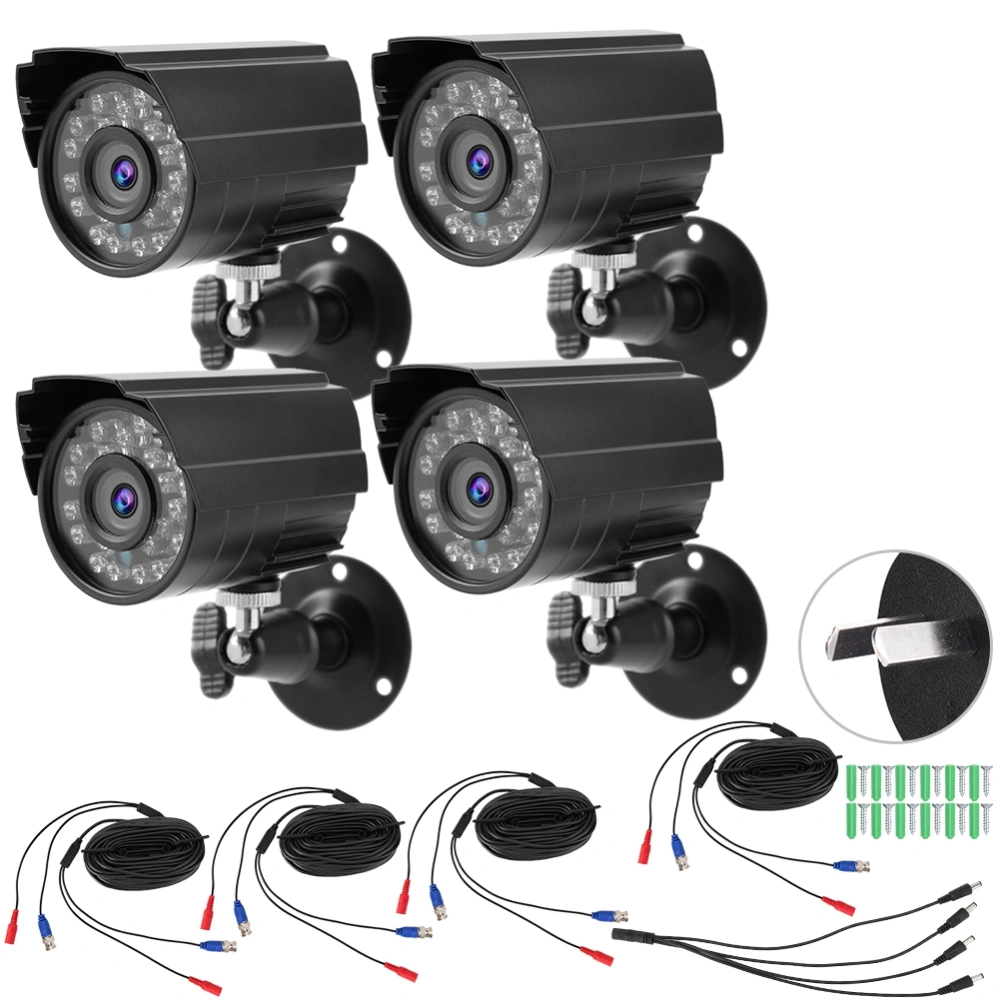 AHD/TVI/CVI/CVBS 4 in 1 Two Million Pixels NTSC IR LED Security Camera AU Plug 100-240V