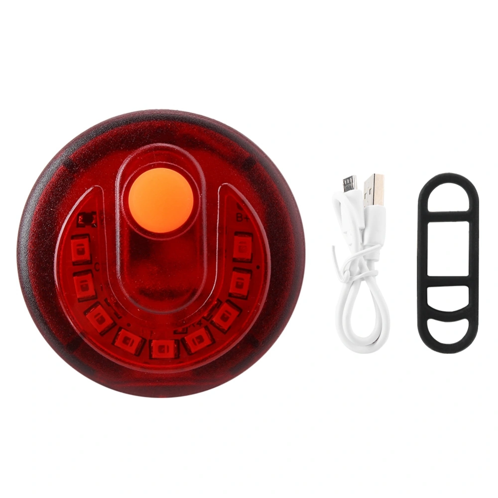 Waterproof Bike Bicycle LED Taillight Safety Warning Light Brake Lamp USB Fast Charging