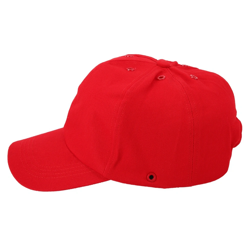 027 Light Anti‑collision Comfortable Breathable Baseball Hat Sports Safety Hat(Red)