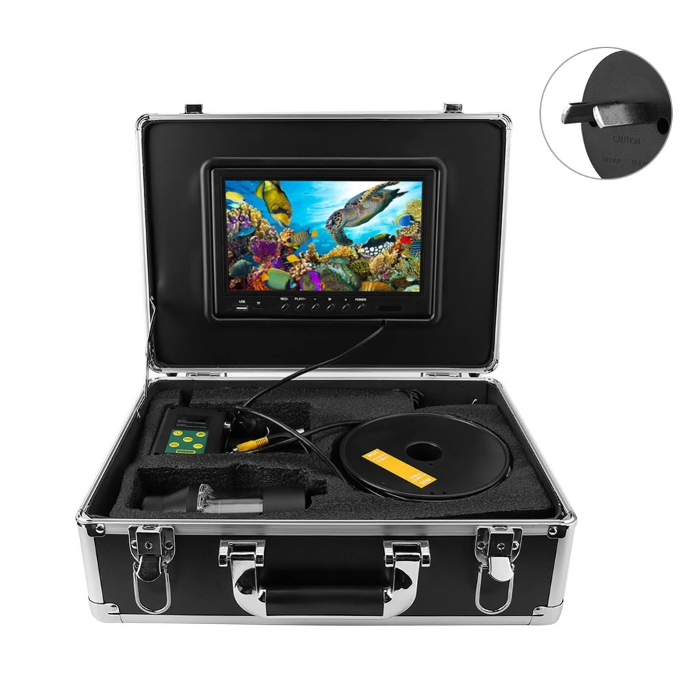 20m 9in LCD Underwater Fishing Video Camera DVR System 360° Rotating Fish Finder (AU 100-240V)